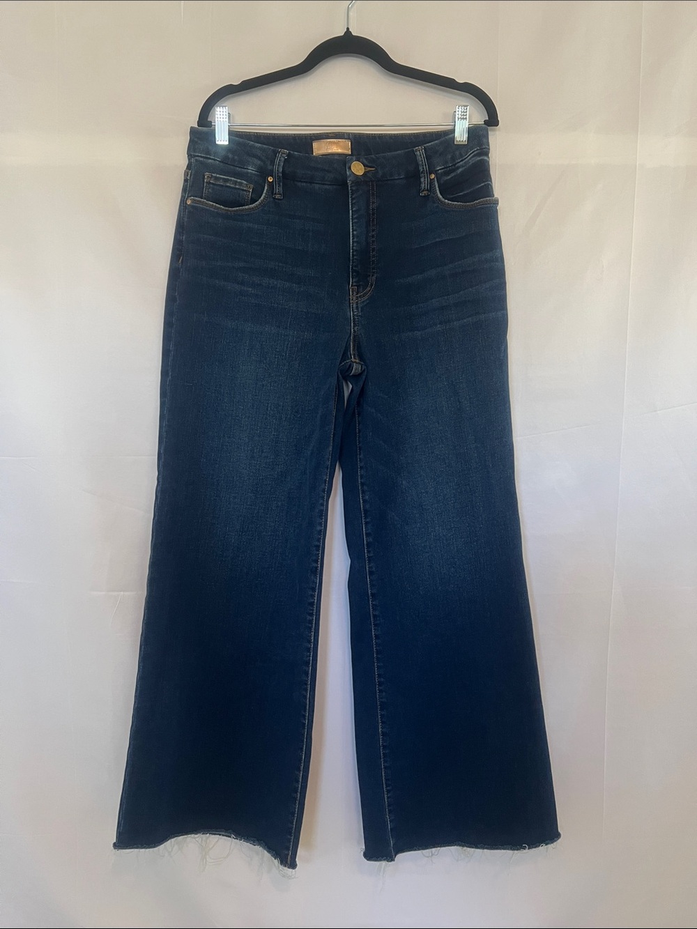 Kut From The Kloth - Women's Dark Blue High-Rise Wide-Leg Jeans, Size 10